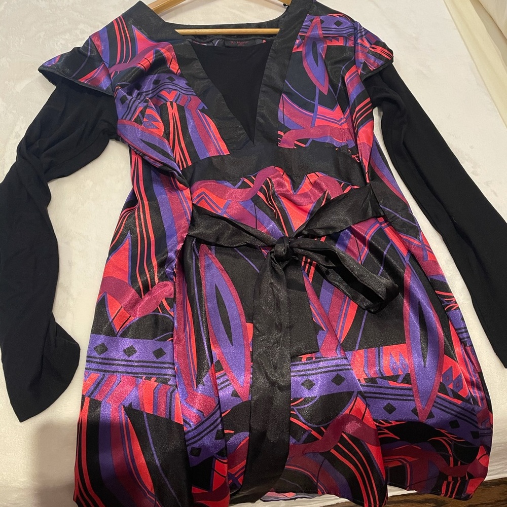 Colourful Long Sleeve Dress